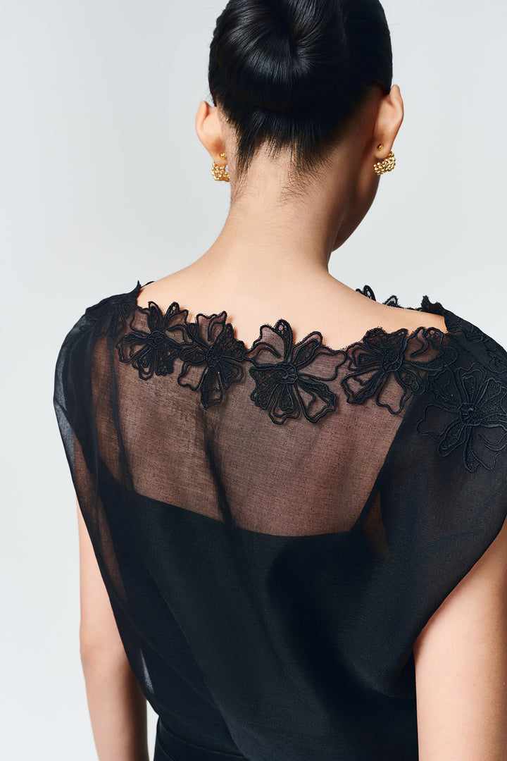 Ivy Boat Applique Midi Dress - MEAN BLVD