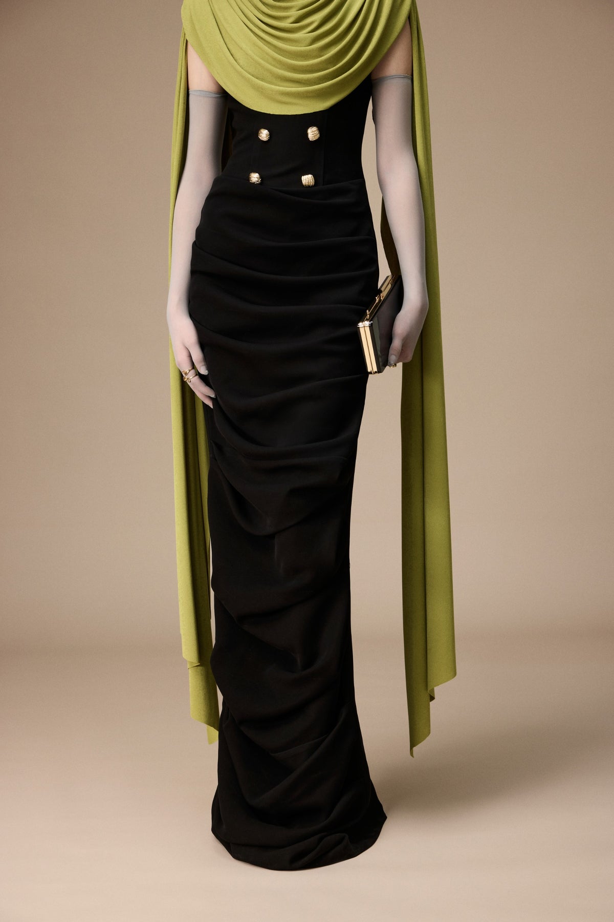 Volley Draped Maxi Dress