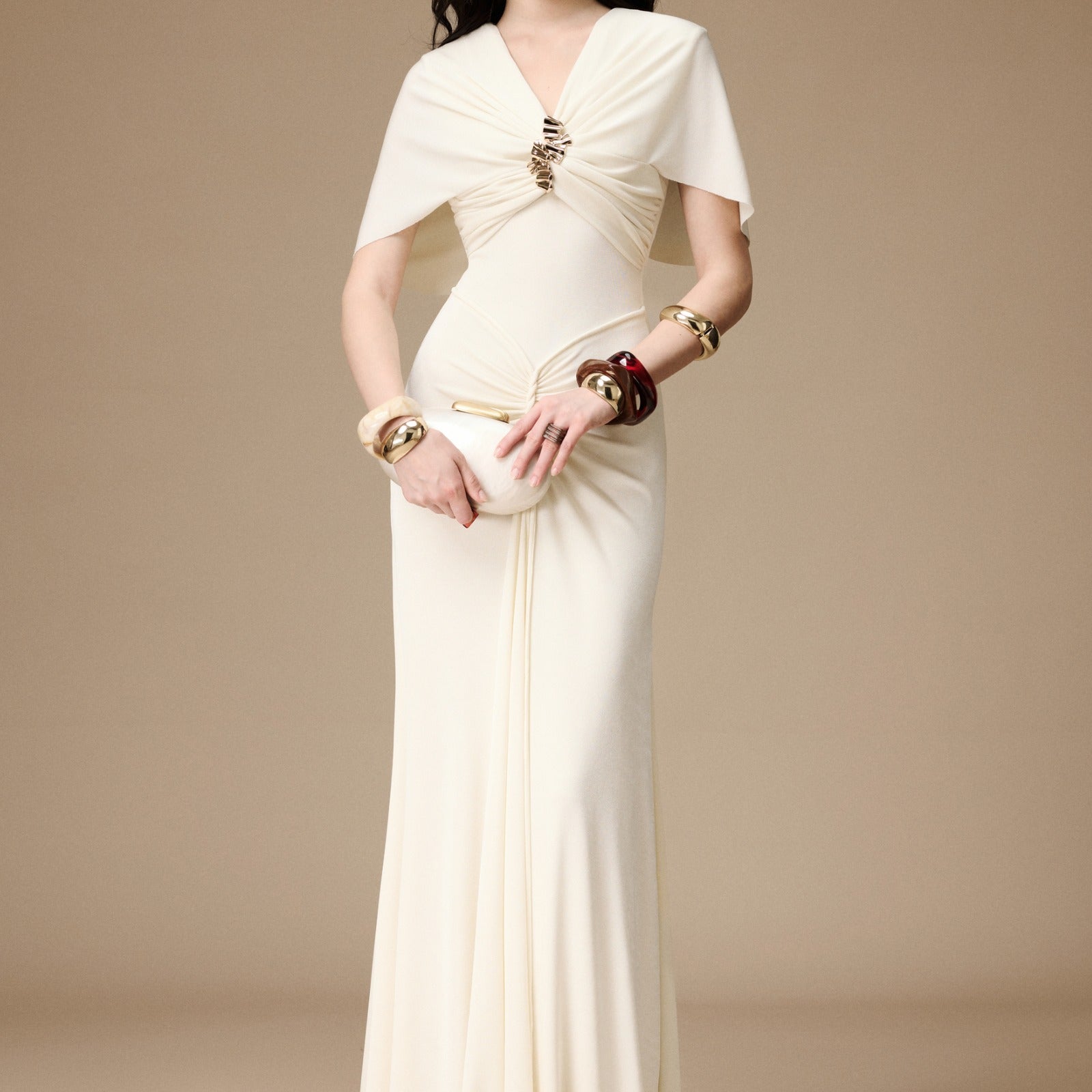 La Perla Ruched Maxi Dress