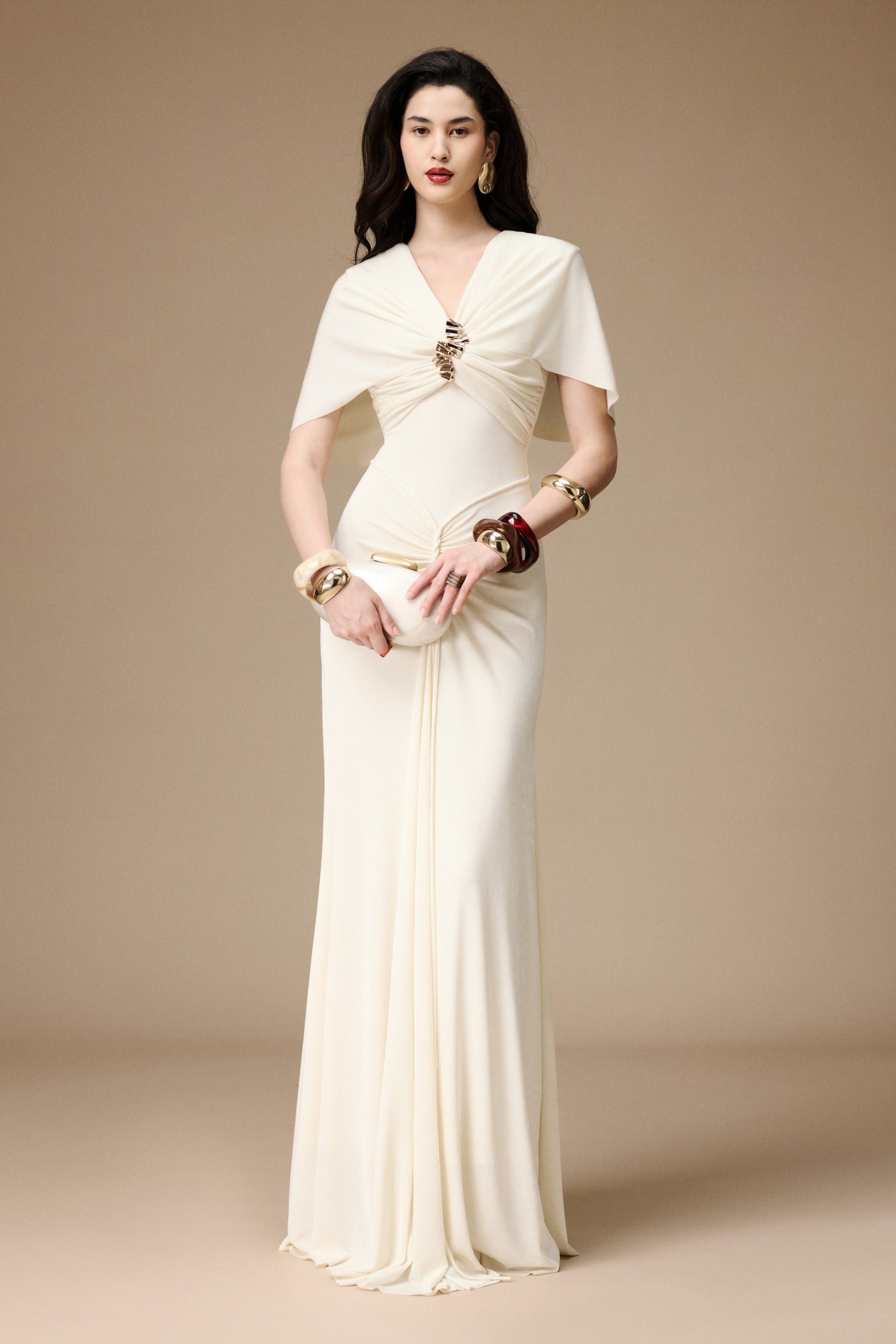 La Perla Ruched Maxi Dress