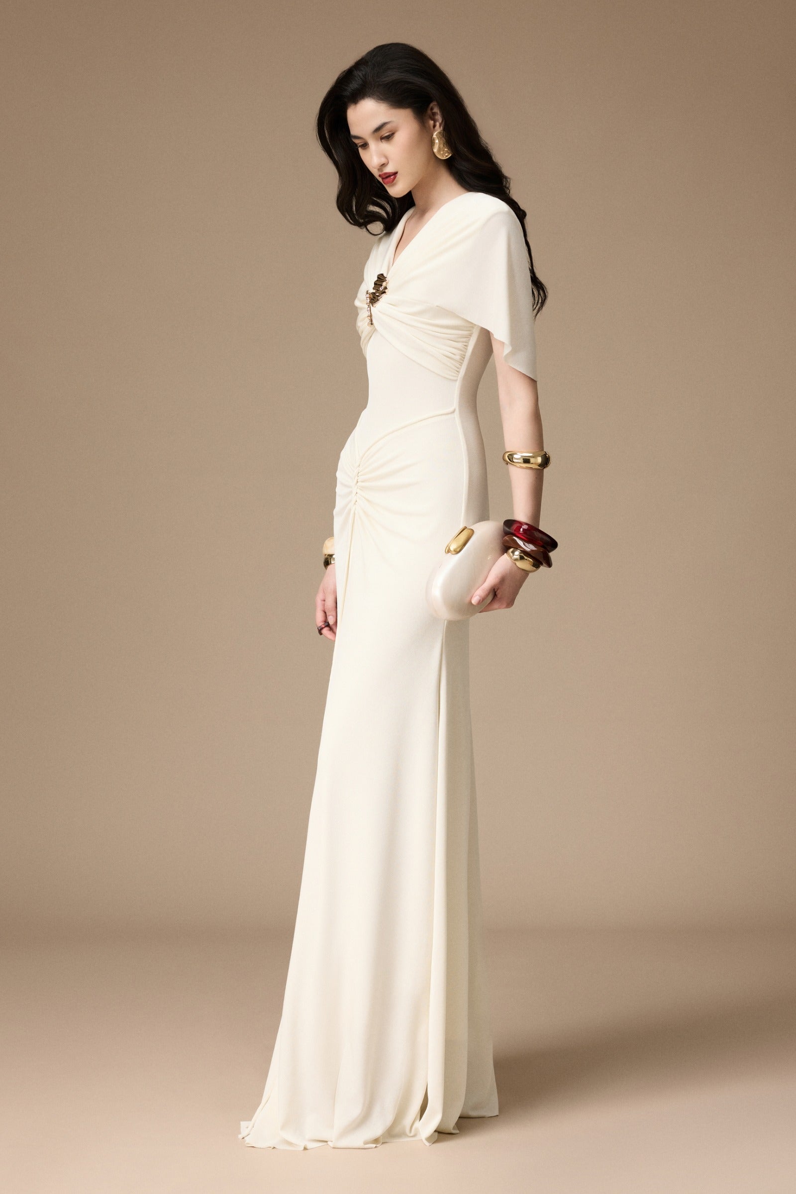 La Perla Ruched Maxi Dress