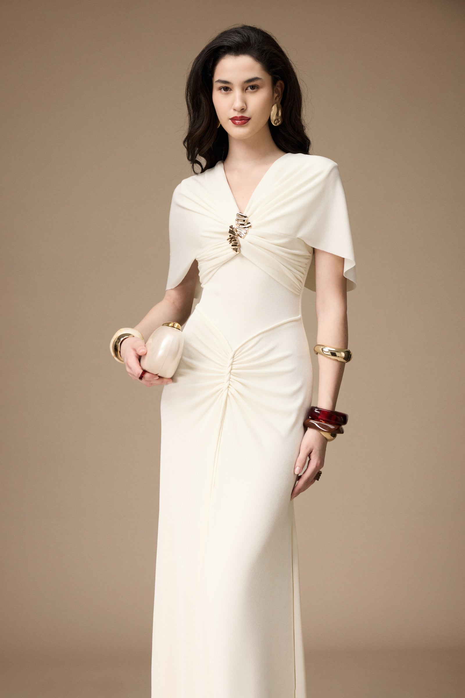 La Perla Ruched Maxi Dress