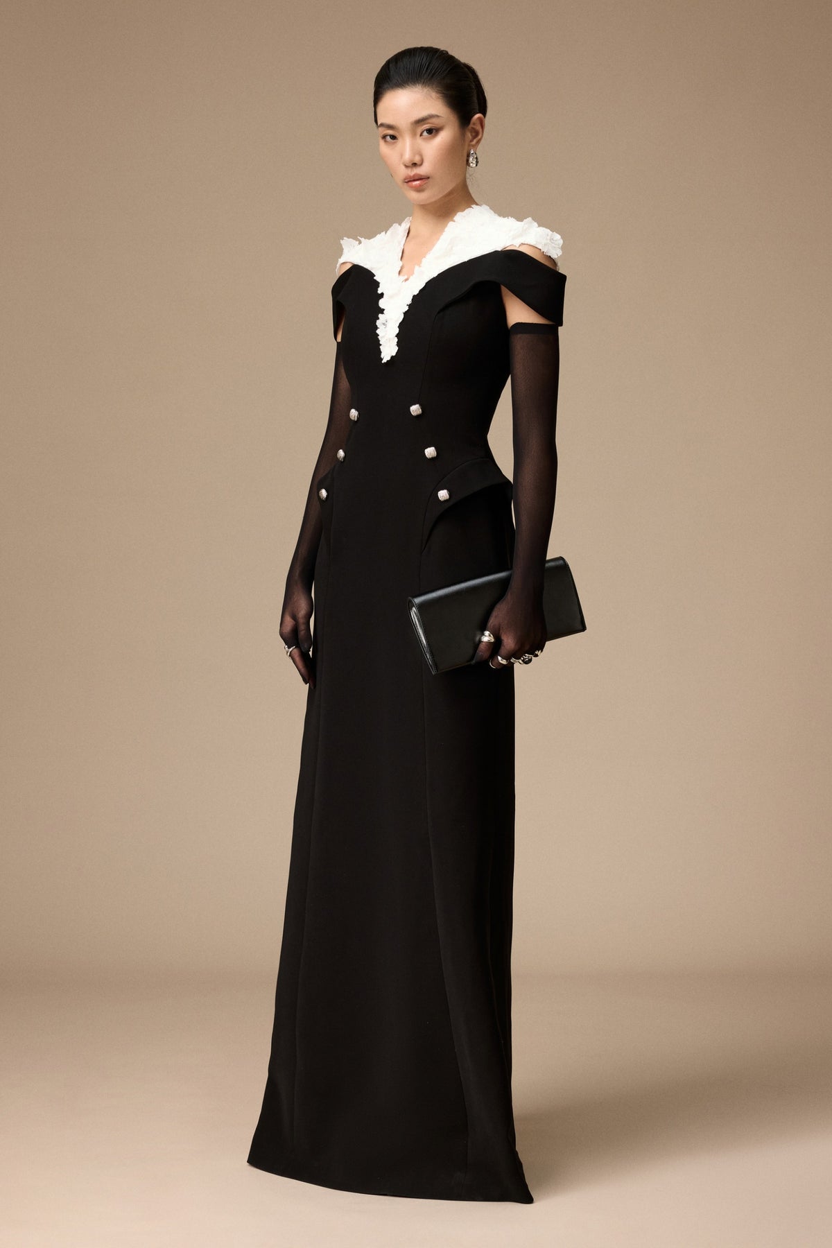 Majolica Applique Maxi Dress