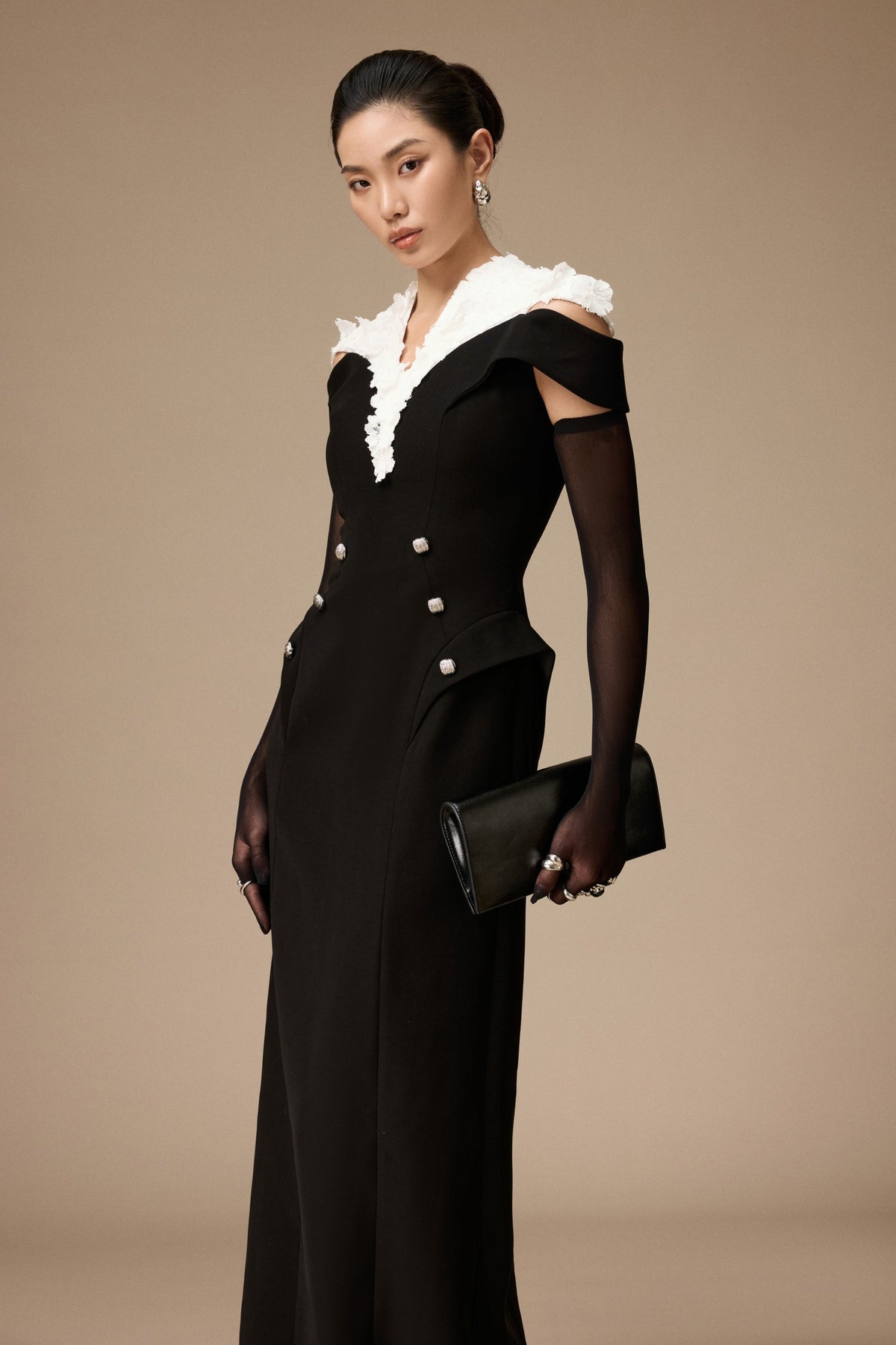 Majolica Applique Maxi Dress
