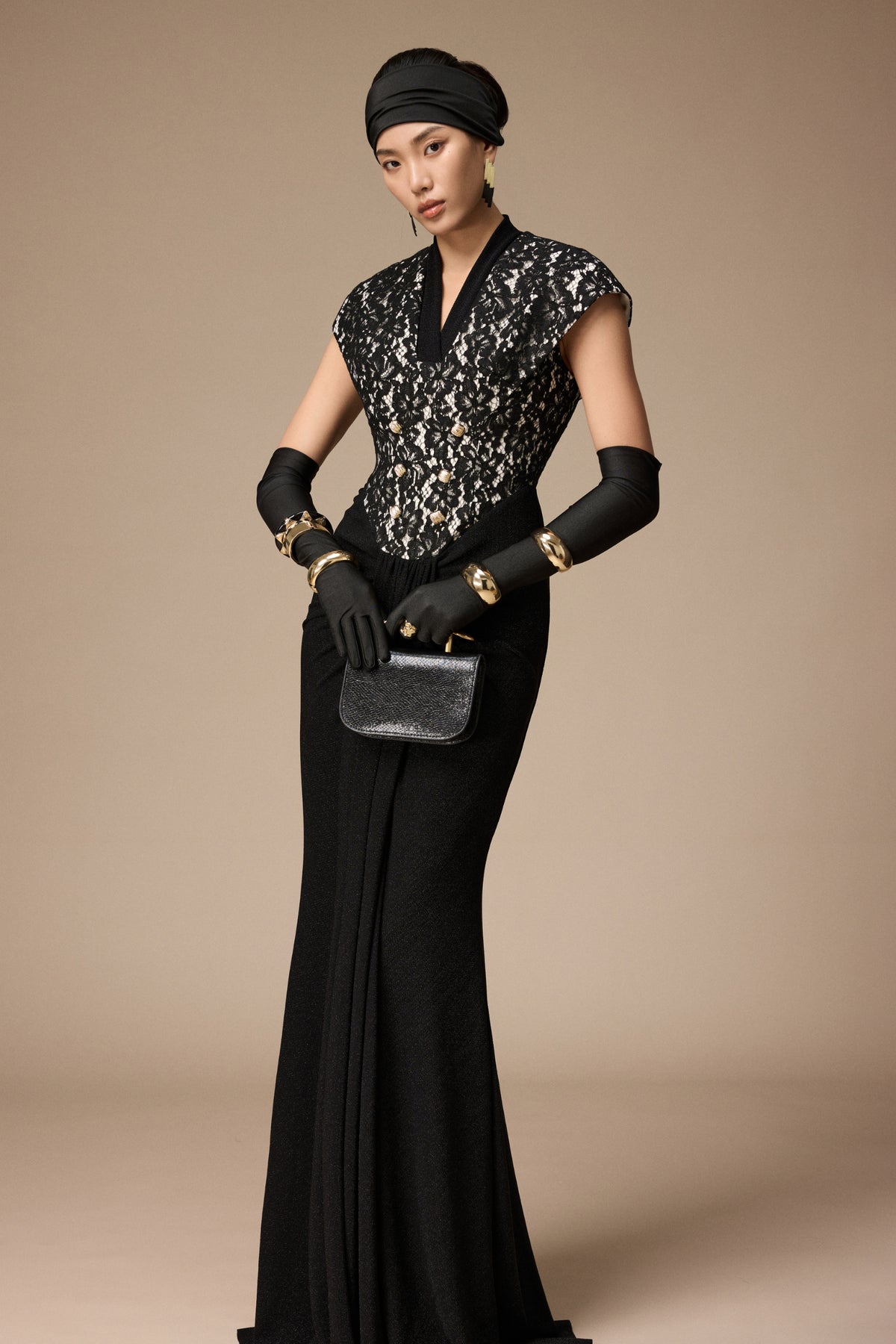 Mondial Draped Maxi Dress