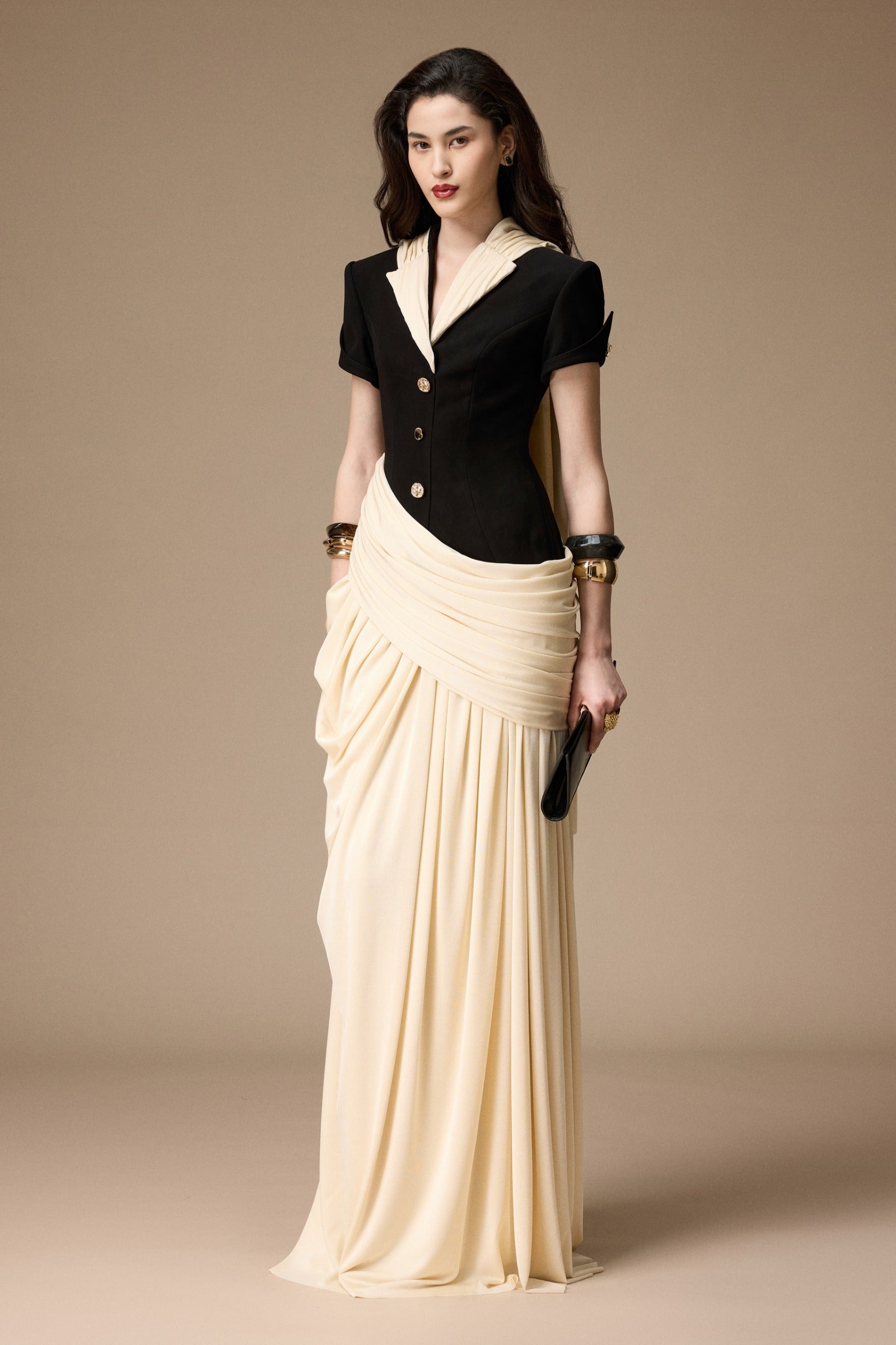 Lepic Ruched Maxi Dress