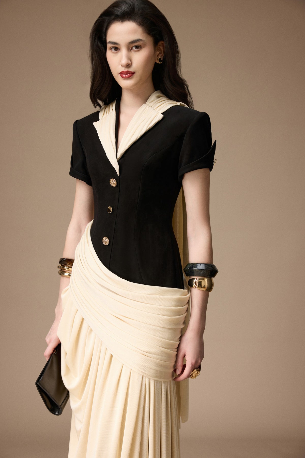 Lepic Ruched Maxi Dress