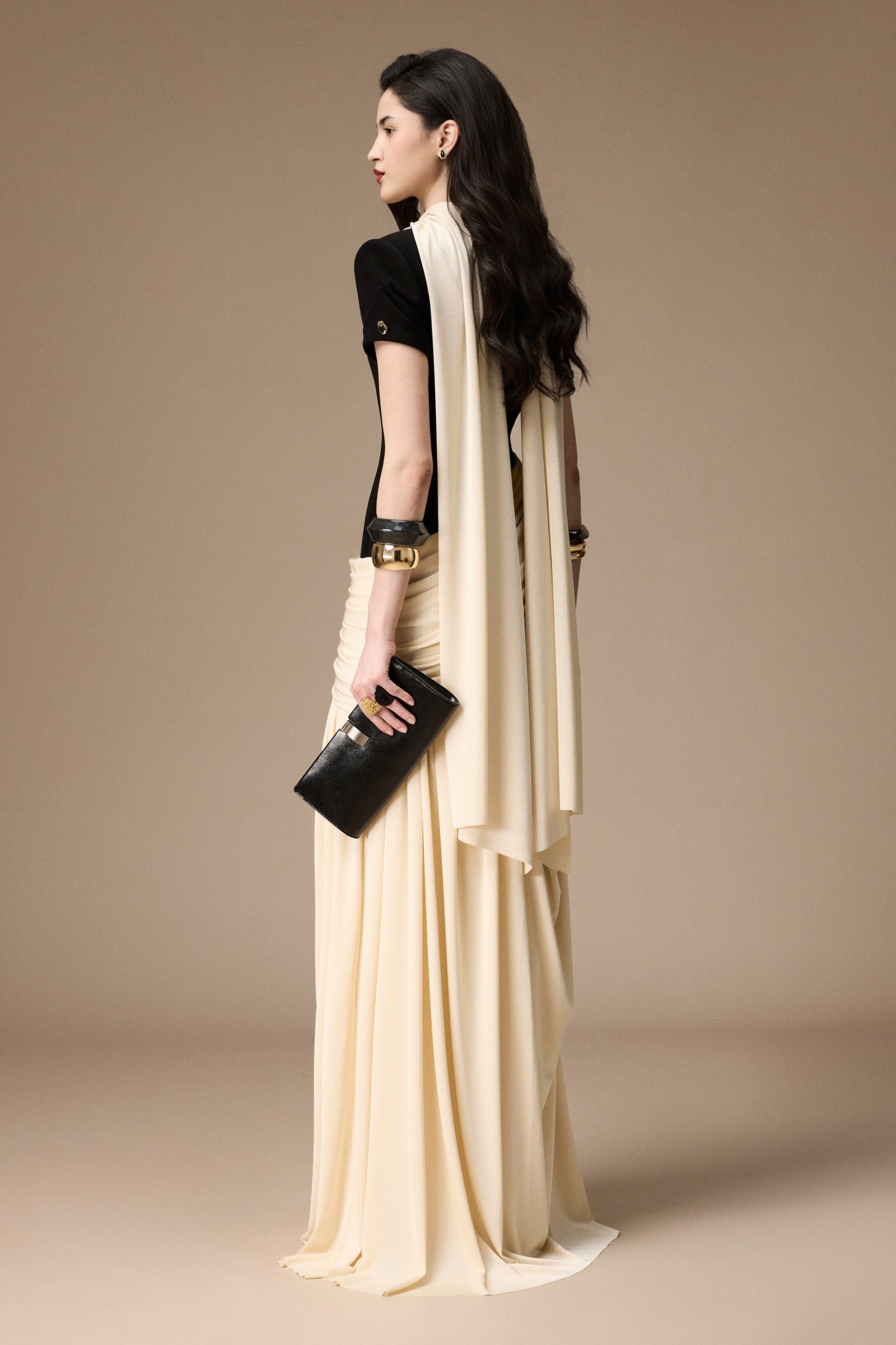 Lepic Ruched Maxi Dress