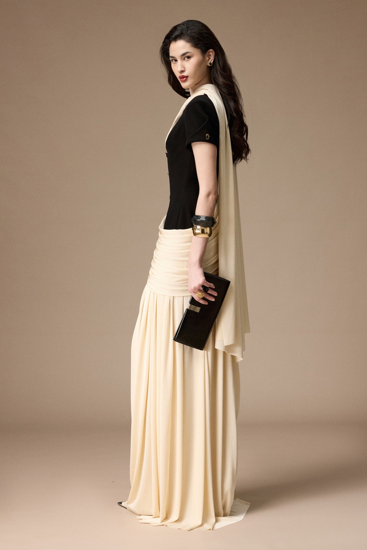 Lepic Ruched Maxi Dress