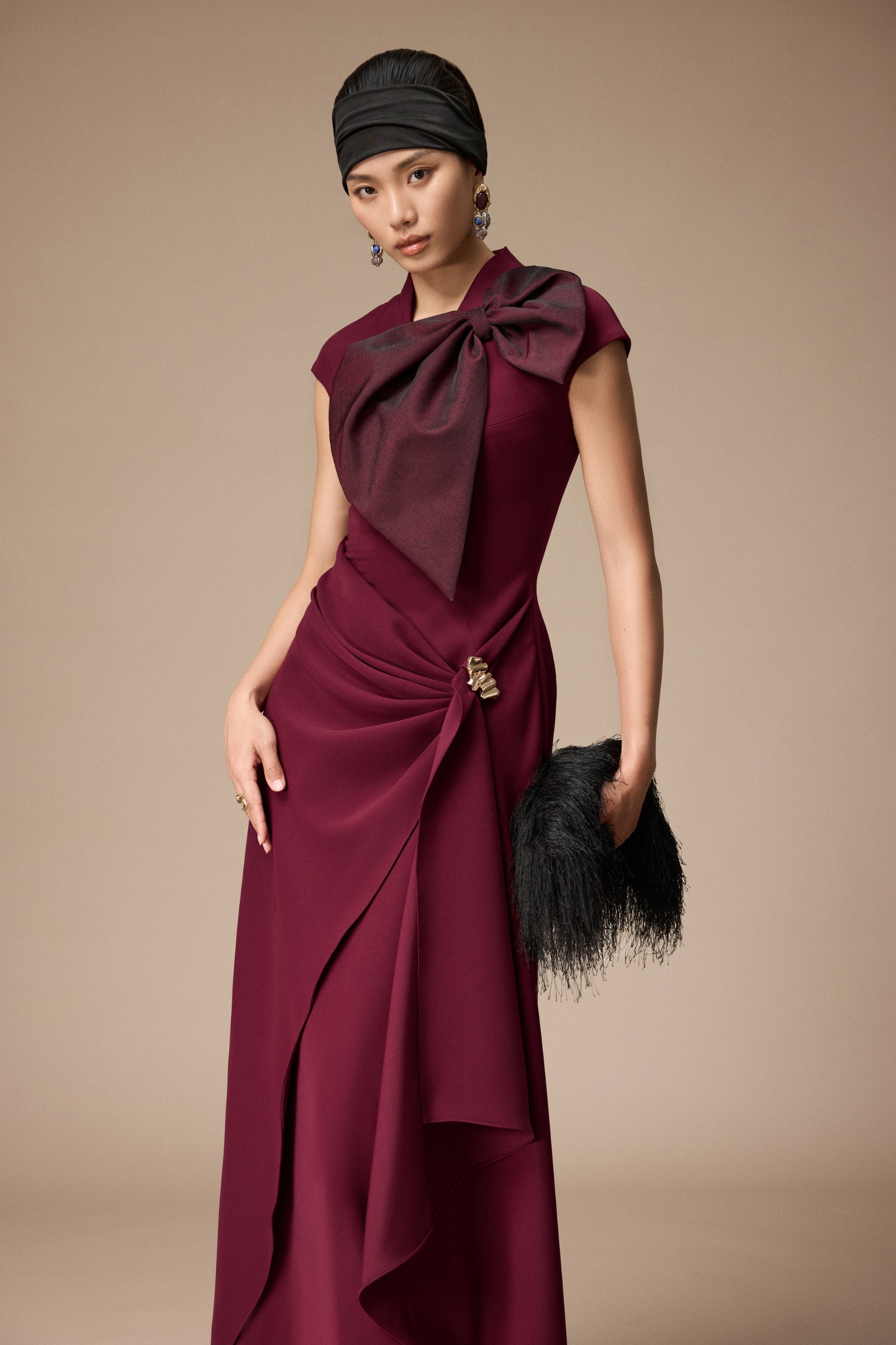 Pavillon Draped Maxi Dress