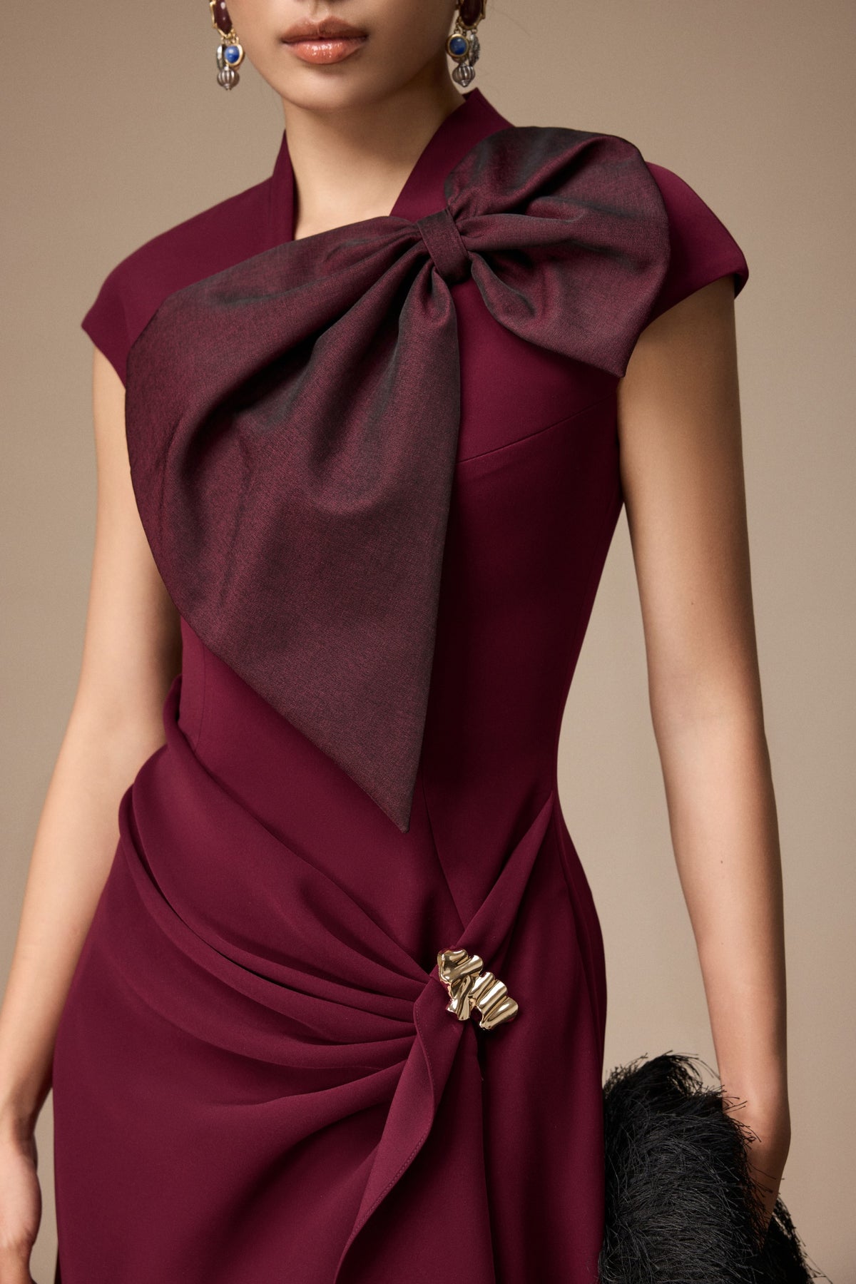 Pavillon Draped Maxi Dress