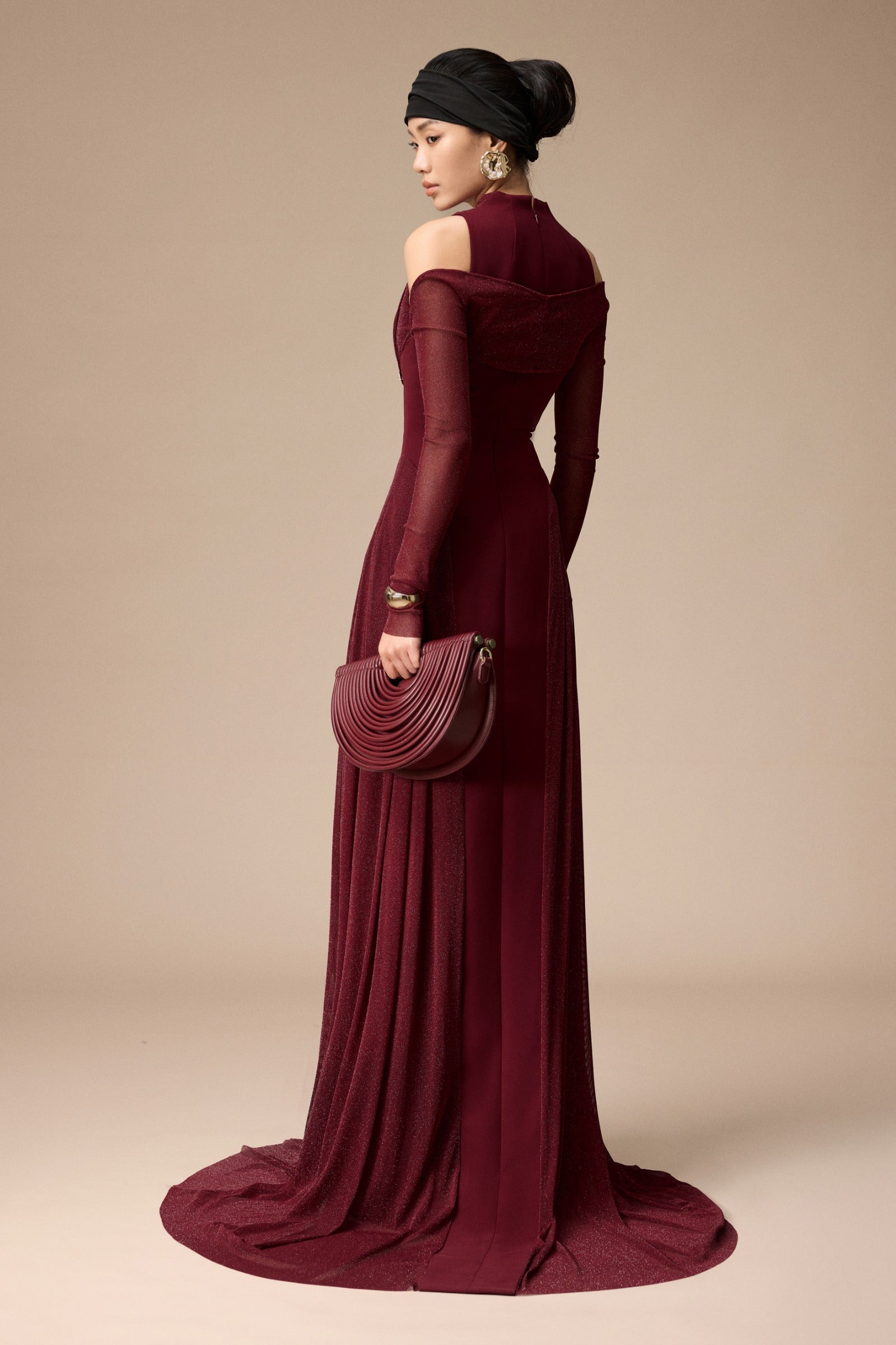 Jacques Cold Shoulder Sleeve Maxi Dress