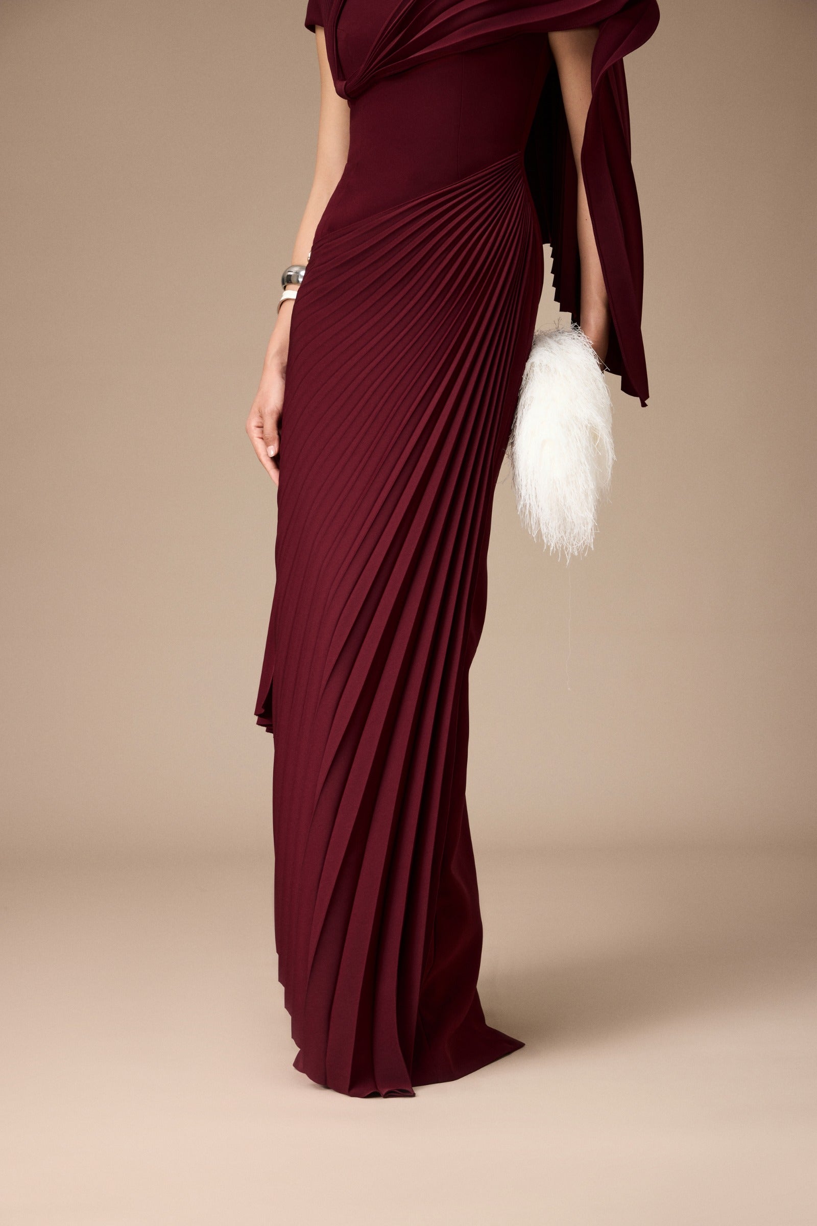 Cambon Pleated Maxi Dress