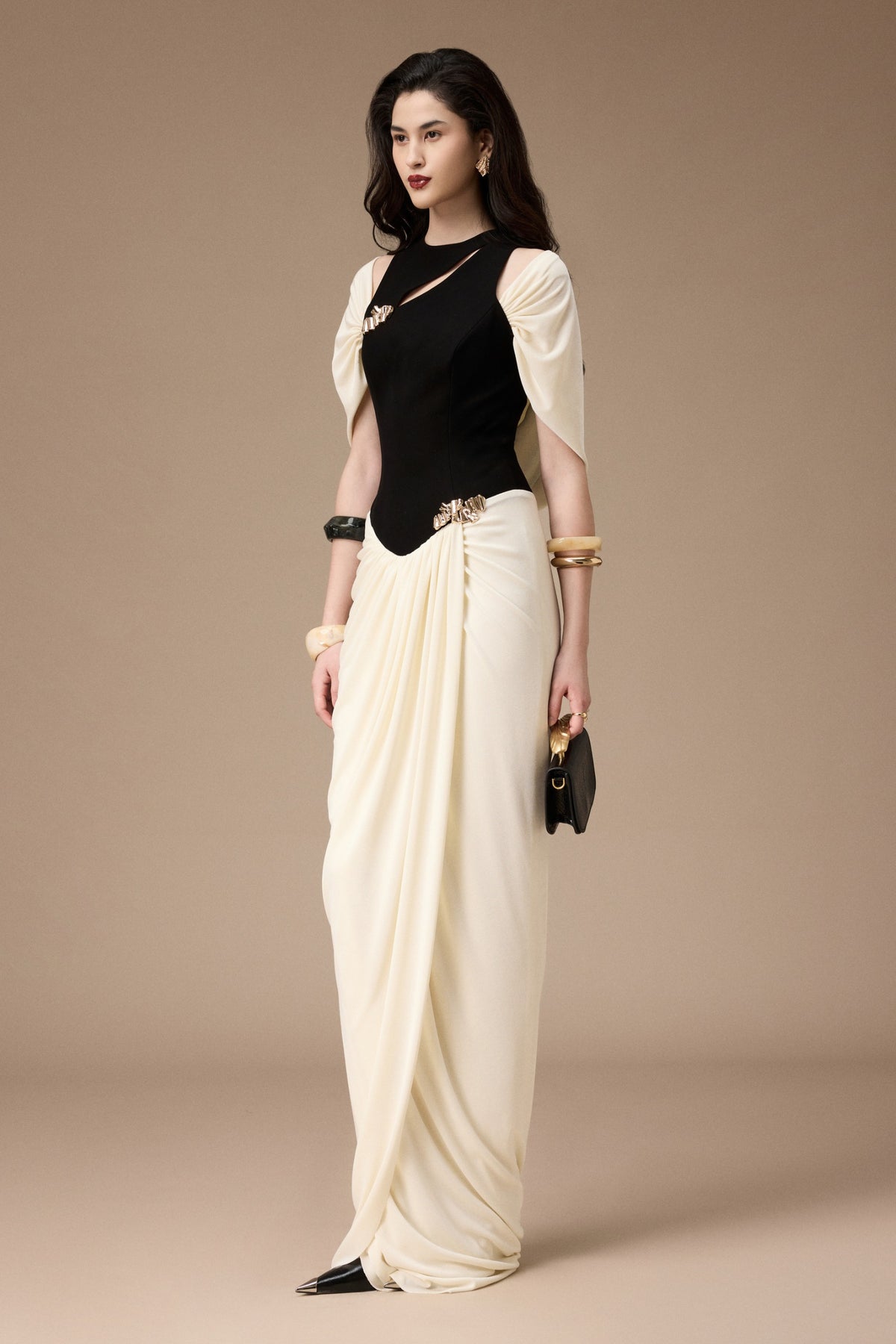 Valencia Draped Maxi Dress
