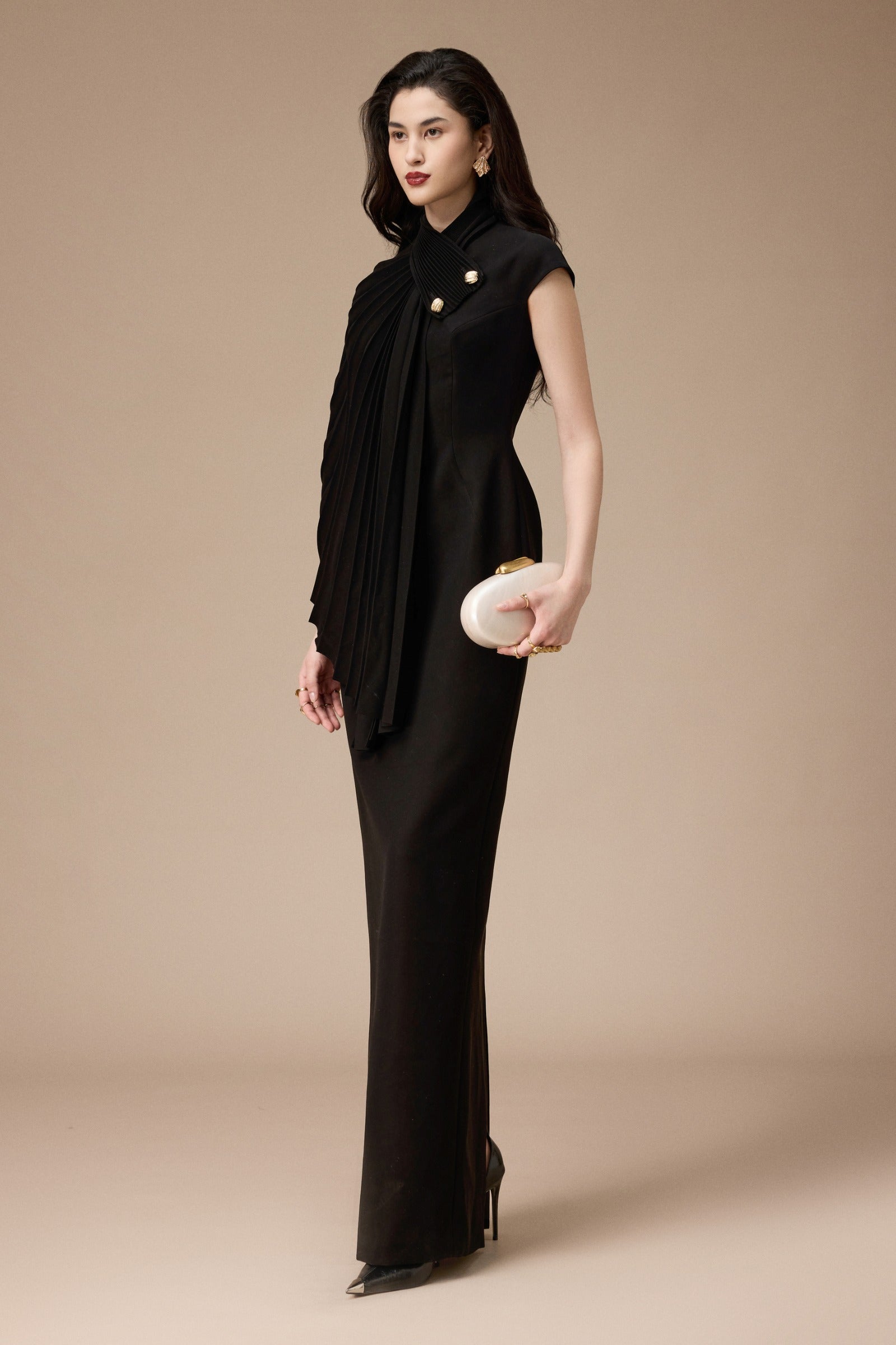 Aragon Pleated Maxi Dress