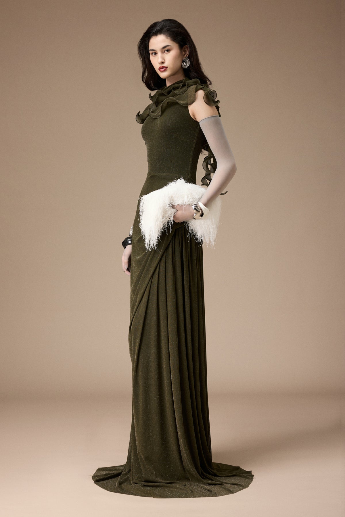 Marche Ruffle Maxi Dress