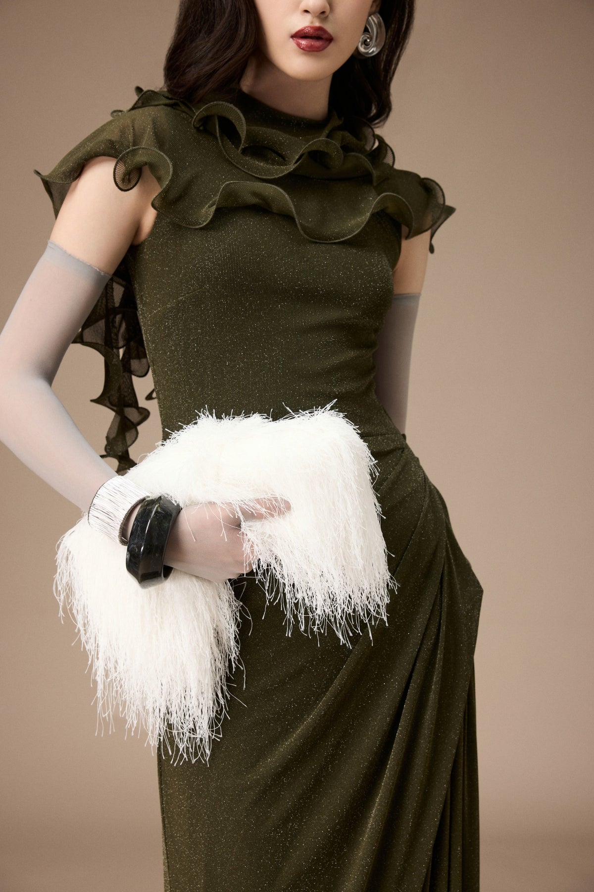Marche Ruffle Maxi Dress