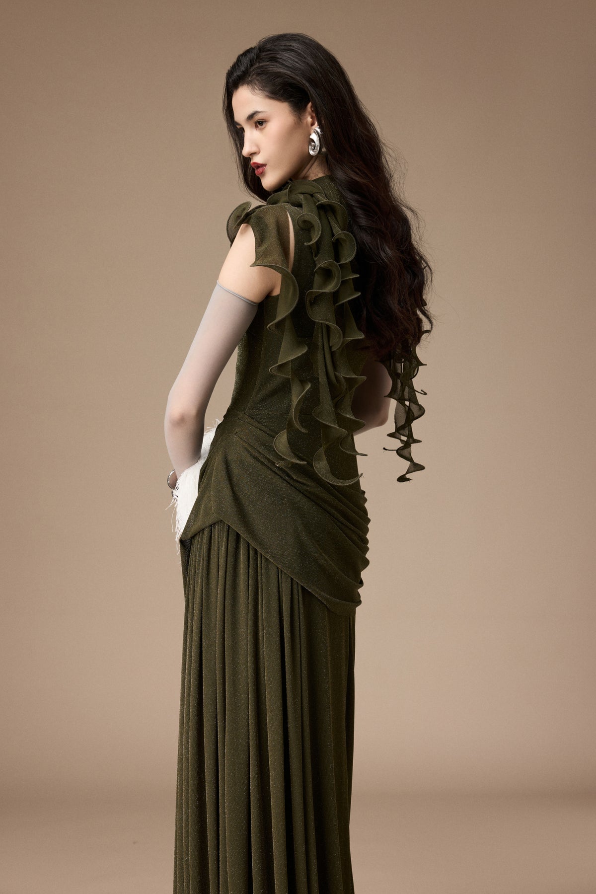 Marche Ruffle Maxi Dress
