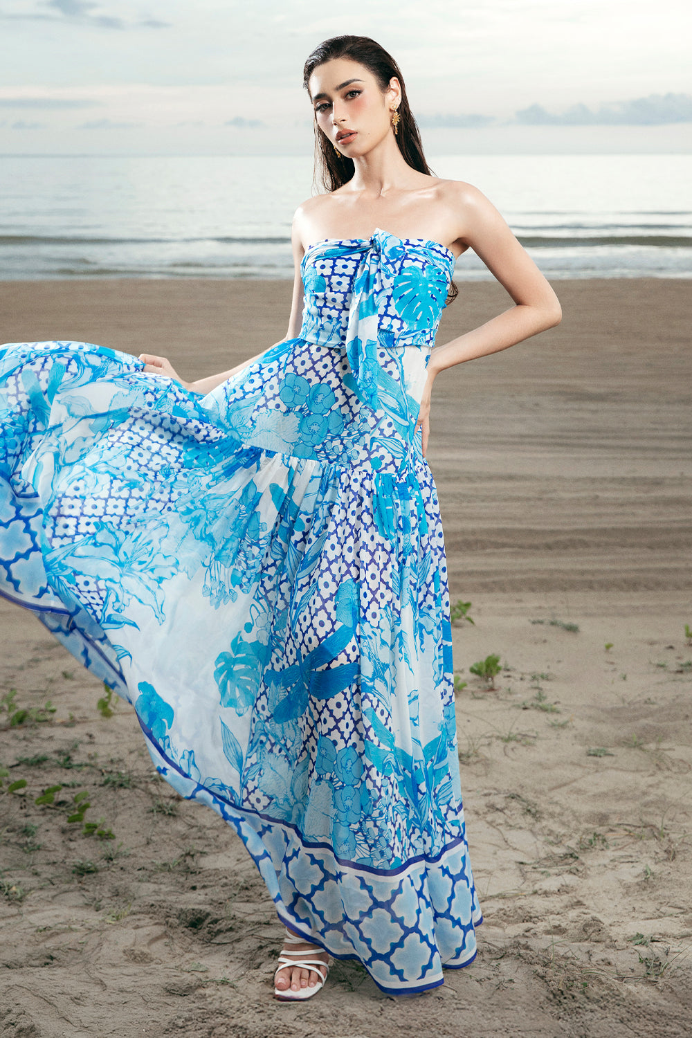 Jacynthe Straight Across Maxi Dress - MEAN BLVD