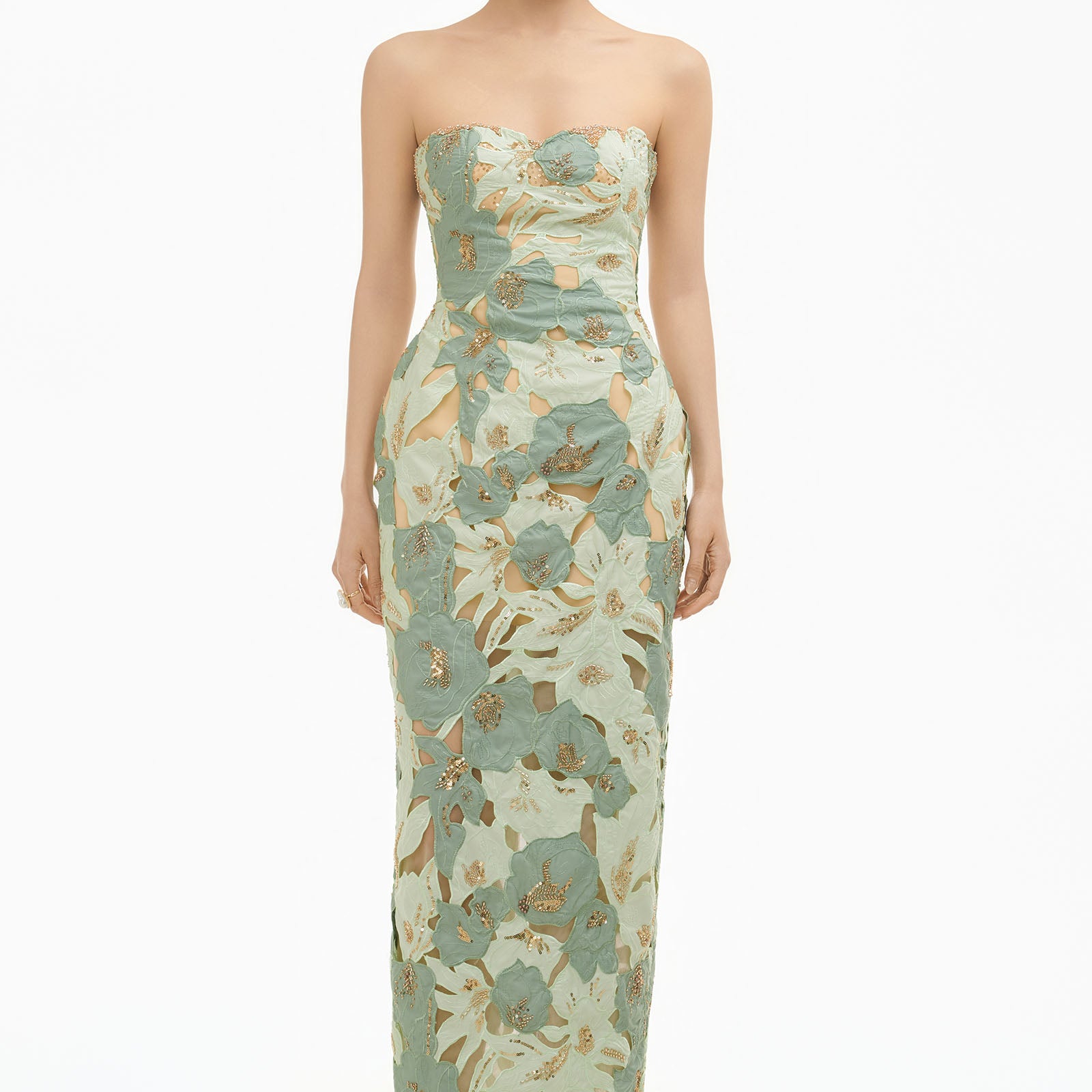 Jasmine Sweetheart Maxi Dress - MEAN BLVD