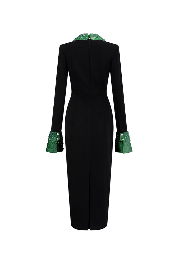 Jaylene Pencil Crepe Midi Dress - MEAN BLVD