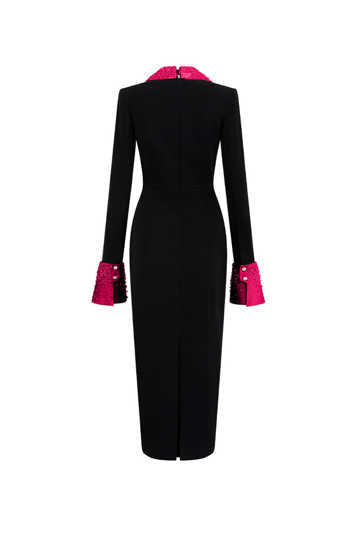 Jaylene Pencil Crepe Midi Dress - MEAN BLVD