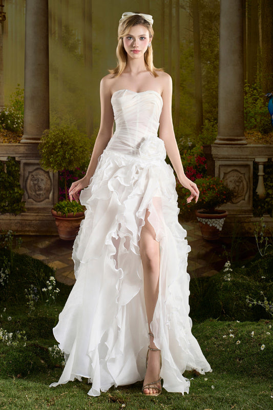 Jelly Sweetheart Ruffle Maxi Dress - MEAN BLVD