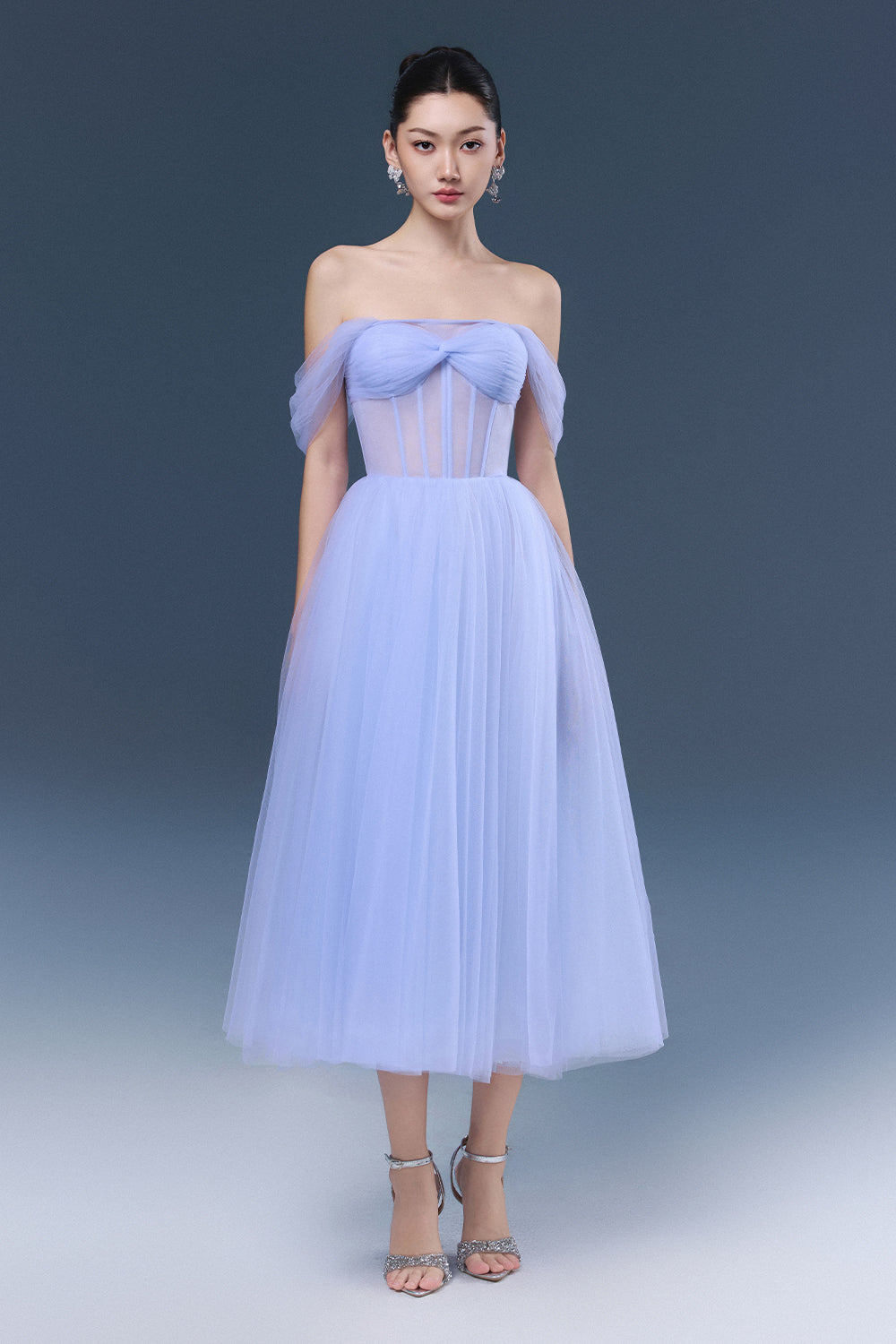 Josephine Draped Midi Dress - MEAN BLVD