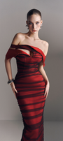Marcelline Off-Shoulder Mesh Maxi Dress 2