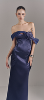 Valoria Corset Maxi Dress With Hip Drape Details 5