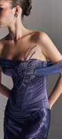 Valoria Corset Maxi Dress With Hip Drape Details 3