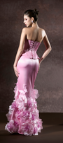 Kalena Corset Crystal Bust And Craftsmanship 3D Floral Maxi Dress 2