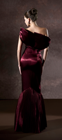 Malika Pleated Mermaid Formal Gown With 3D Floral Accent 2