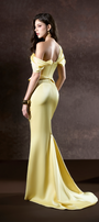 Elika Off The Shoulder One Sleeve Maxi Dress 2