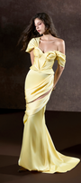 Elika Off The Shoulder One Sleeve Maxi Dress