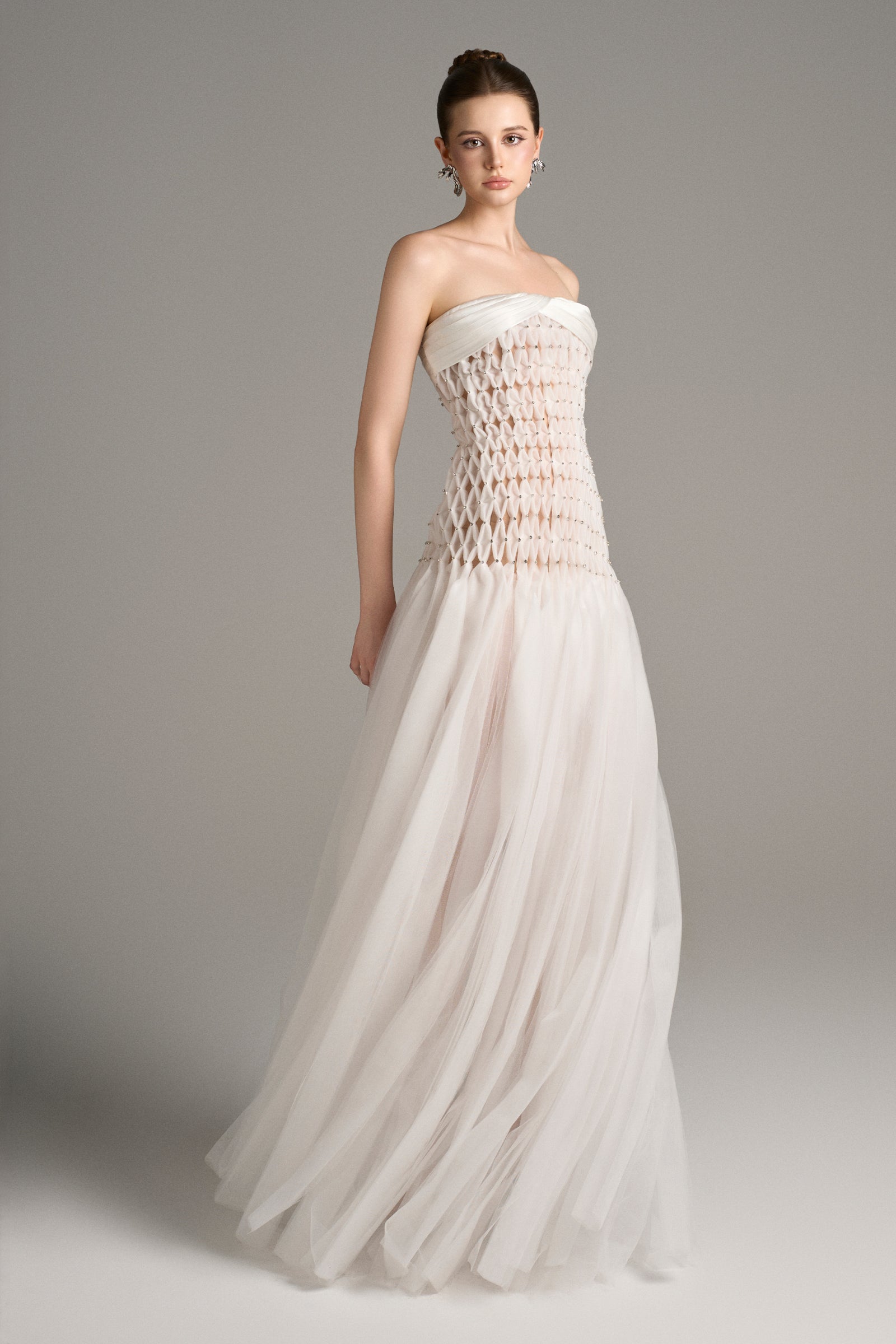 Tuscany Strapless Drop Waist Maxi Dress