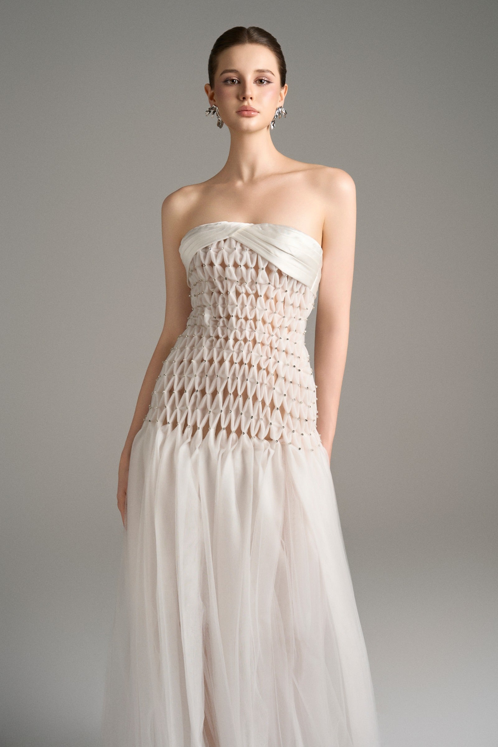 Tuscany Strapless Drop Waist Maxi Dress