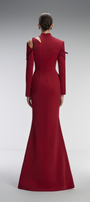 Scarlett Couture Bodycon Front Slit Maxi Dress With Cutout Details 4