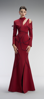 Scarlett Couture Bodycon Front Slit Maxi Dress With Cutout Details 3