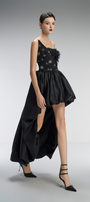Valencia Couture Bandeau High-Low Puff Ball Dress
