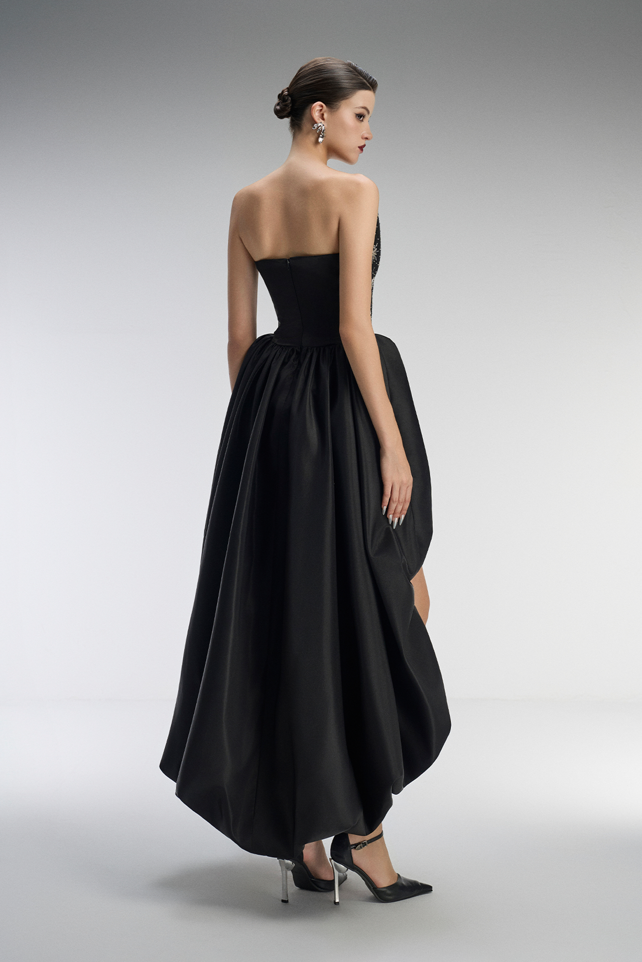 Valencia Couture Bandeau High-Low Puff Ball Dress 2