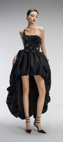 Valencia Couture Bandeau High-Low Puff Ball Dress 4