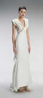 Celeste Couture Bridal Crystal Gown With Tiered Accents