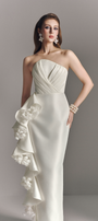 Maggie Bandeau Maxi Dress With Cascading Ruffles 4