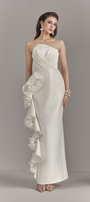 Maggie Bandeau Maxi Dress With Cascading Ruffles