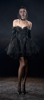 Nexus Gothic Off Shoulder Lace Trim Sweetheart Velvet Mini Dress