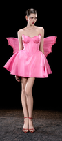 Fae "Little Evil" Corset Busts Embellished Crystal Mini Dress 2
