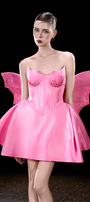 Fae "Little Evil" Corset Busts Embellished Crystal Mini Dress 3