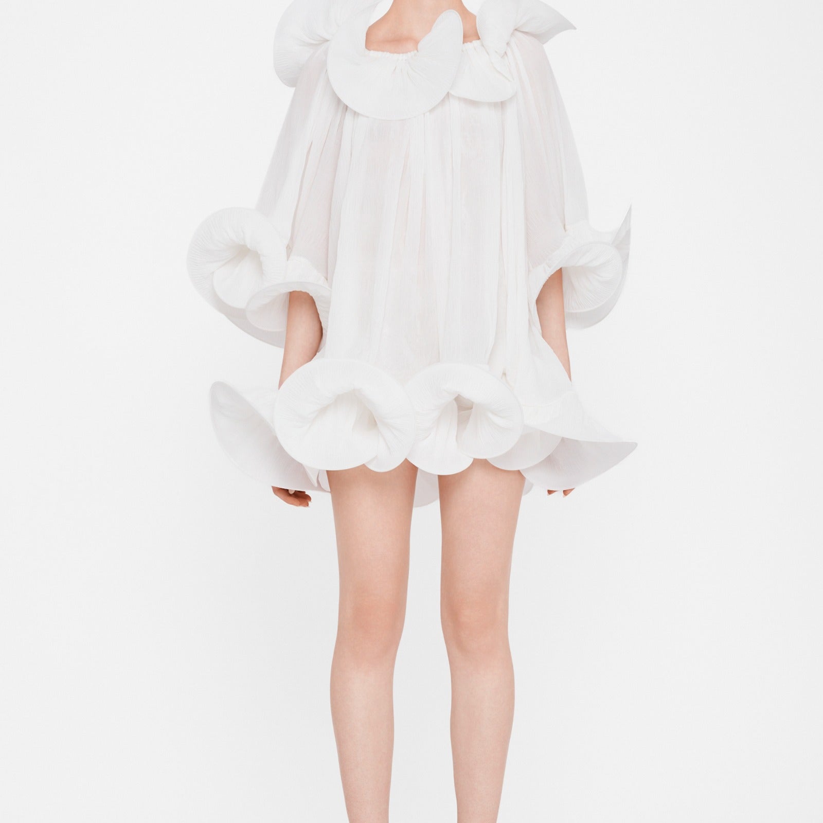 Origami Draped Mini Dress