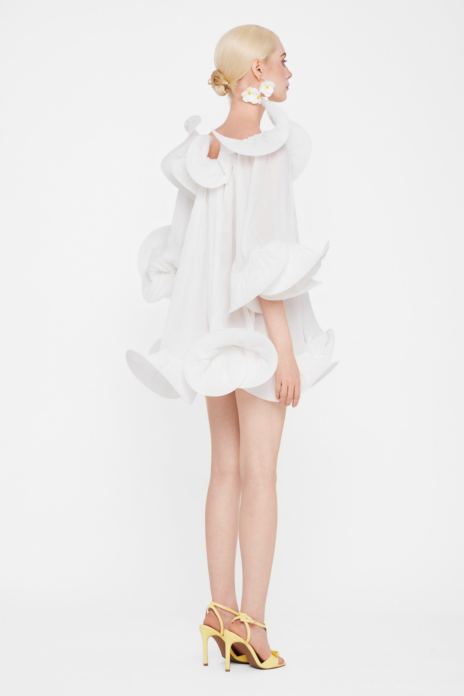 Origami Draped Mini Dress
